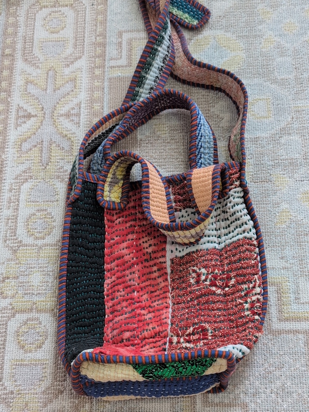 Namai Xoti Mini Zero-Waste Quilted Kantha Bag - Picture 5 of 6